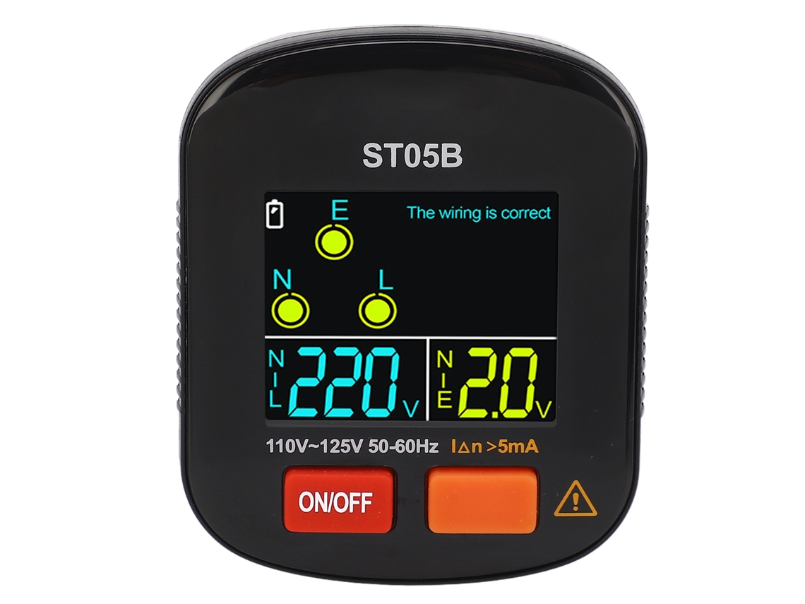 Scanner de Parede YURU, Detector de Suportes 5 em 1, LCD HD, Madeira, Fios, CA, Metal, Localizador de Centro e Borda