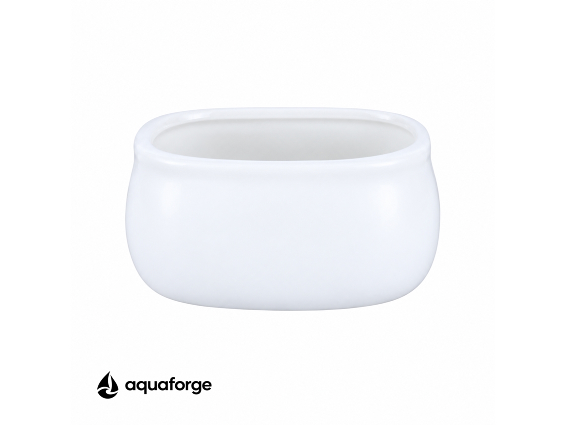 Recipiente De Armazenamento Aquaforge Com 0,16 L E Cerâmica, Branco