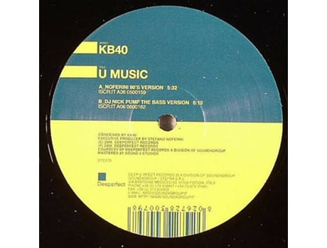 U Music, Kb40 Dee P Erfect