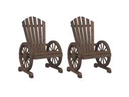 Garden Adirondack Chair, Garden Adirondack Chairs Vidaxl Marrom Madeira (n/a)