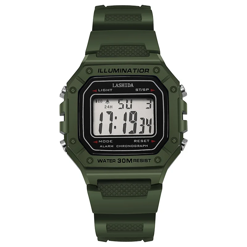 Relógio Digital Masculino Elegante, Relógio Esportivo Militar À Prova Dágua, Relógio Militar De Marca De Luxo Mdug