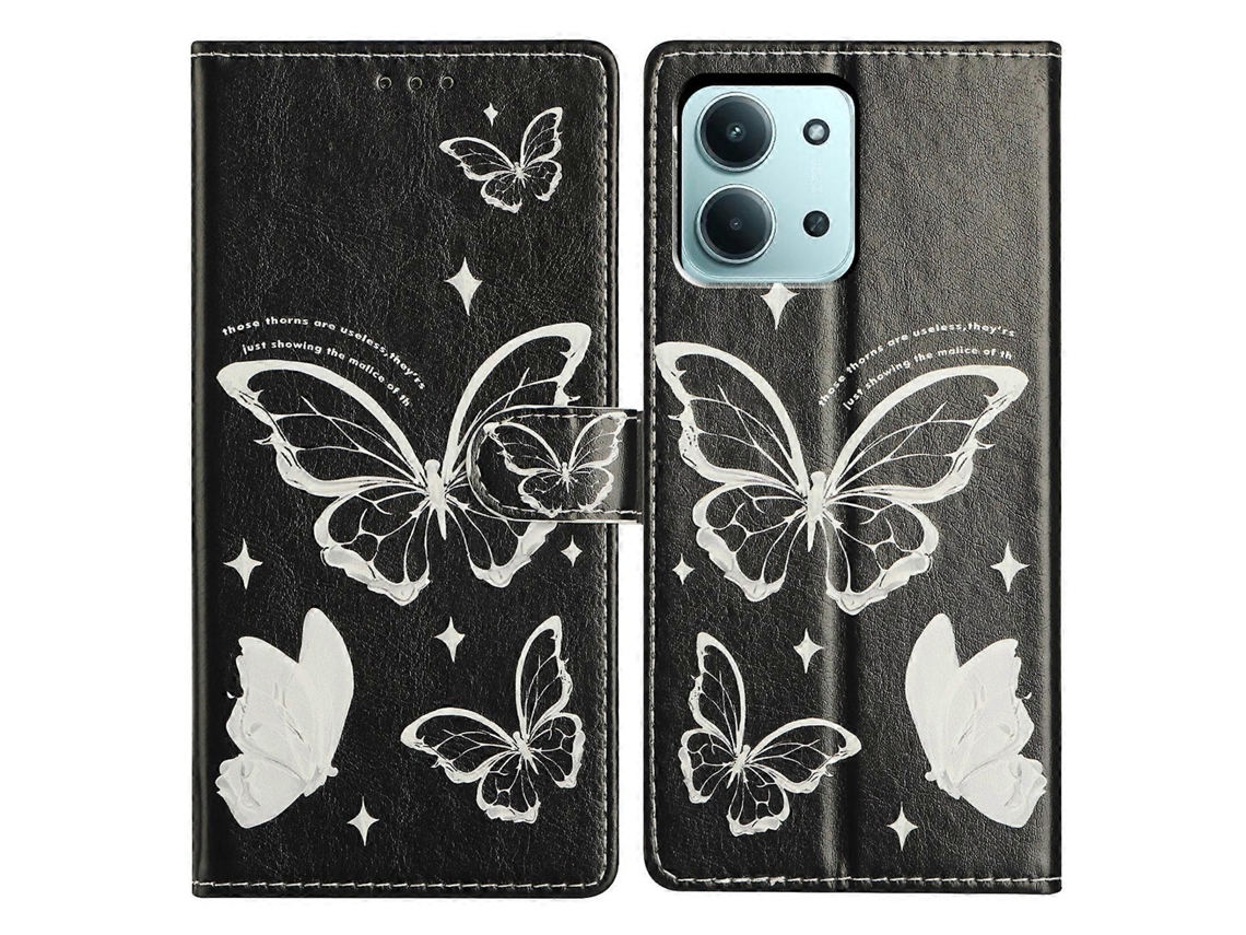 Tkdaddy Para Xiaomi Redmi 15c 4g (global) (171 Mm) / Poco C85 4g Capa Com Estampa De Carteira E Suporte Flip De Couro Com Alça De Borboleta