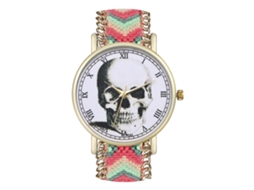 Relógio de Pulso Unissex Elegante Quartzo com Pulseira de Fio de Lã Moda Presente (08)