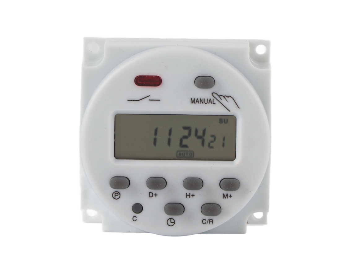 Timer Digital Programável Semanal para Comutação de Energia (220vac)