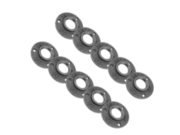 Laxiscreed Flanges De Ferro Maleável Com Rosca Bsp Para Instalação Na Parede E Piso
