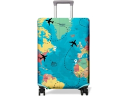Capa para Mala de Viagem com Rodinhas 18 a 22 Polegadas. Estampa Floral. Ideal para Viagens. Capa Elástica Bagagem BRILVIBERA