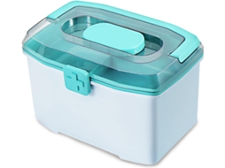 Armário De Remédios, Kit De Primeiros Socorros Familiar, Caixa Organizadora, Armário De Remédios Portátil, 2 Camadas Com Um Mini Porta, Comprimidos