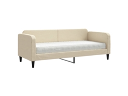Daybed With Mattress, Daybeds With Mattresses Vidaxl Creme Tecido (80 X 200 Cm)