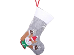 Meia De Natal Bjxy Com Estampa De Desenho Animado Chamativa E Luzes De Led Para Decorao De Casa 3 Unidades Hengjian