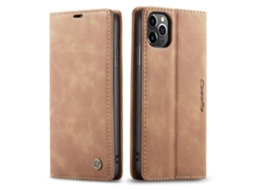 Capa De Celular Em Formato De Cartão, Capa De Couro Estilo Flip Retrômarrom - Iphone 16 Plus