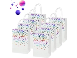 15 Sacolas De Papel Kraft, Sacolas De Presente De Papel, Sacolas De Papel Kraft Com Alças, Recicláveis Aquaforge