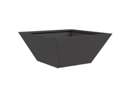 Conjunto 1 Decoração Para Jardim Vidaxl Preto Aço (35 X 35 X 15 Cm)