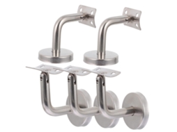Suportes De Corrimão De Aço Inoxidável Para Escada, Modelo 5, Design Moderno E Elegante.