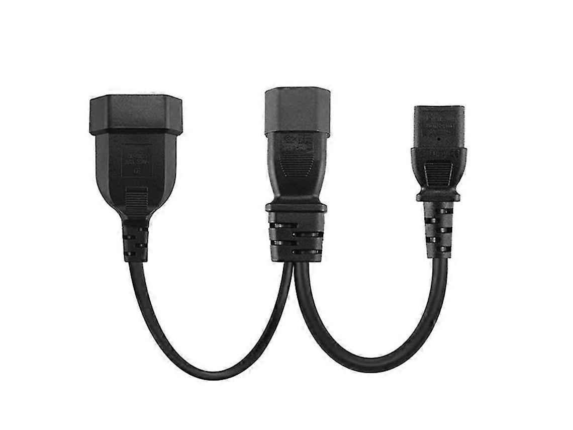 Cabo Splitter Y Iec320 C14 Para C13 Macho Soquete Fêmea 4.0mm Eu