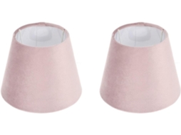 Conjunto De 2 Cúpulas Brancas Com Forro, Compatíveis Com Cúpulas Cilíndricas Para Luminárias De Mesa E De Parede.