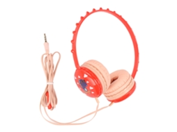 Aetheria fone de Ouvido Infantil com Fio Dinossauro Adorável Ajustável 3.5mm para Pc Tablets Vermelho