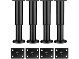 Pés Para Móveis, 4 Peças, Em Metal, 30 Cm, Ajustáveis, Para Sofás, Camas, Armários