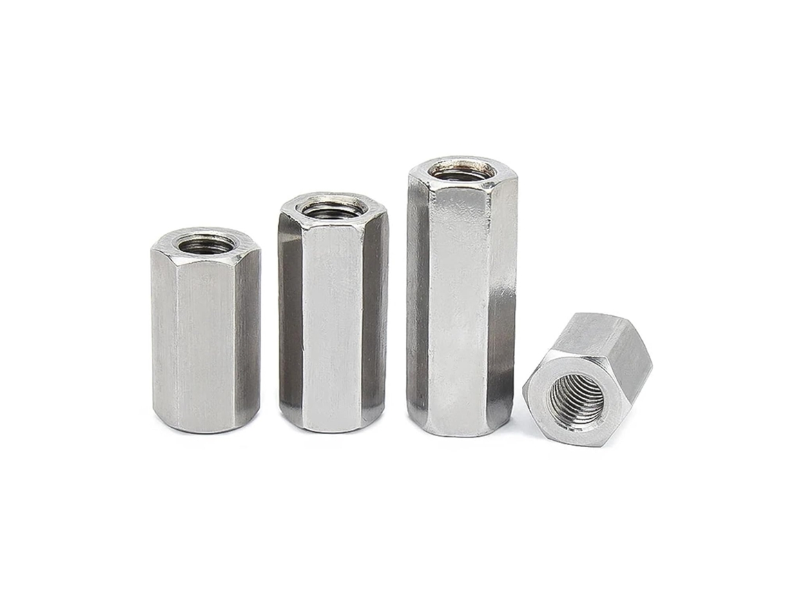 Porcas De Acoplamento Sextavadas, Aço Inoxidável A2-70 304, Haste