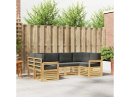 Vidaxl Conjunto De Sofás Para Exterior 5 Unid. Branco E Antracite