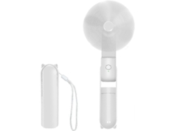 Ventilador Portátil Recarregável Usb, 3 Velocidades, Dobrável, Banco De Potência, Branco Olysi Shop