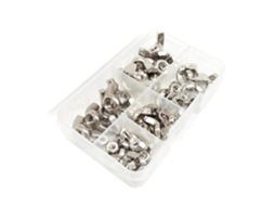 Kit Com 45 Peças De Porcas Borboleta Ajuste Manual Para Orelha,