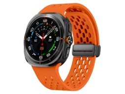 Bracelete para Samsung Galaxy Watch Ultra Malha Magnética de Silicone Laranja XIAOMOYU (47mm)