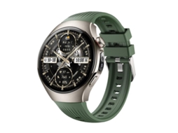 Bracelete para Huawei Watch 5 Silicone Vertical com Fivela de Aço Prate Verde Selvagem XIAOMOYU (46mm)