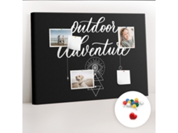Quadro De Cortiça Com Impressão Aventura Fora De Casa Para O Quarto Das Crianças Espelharte (70x100 Cm)