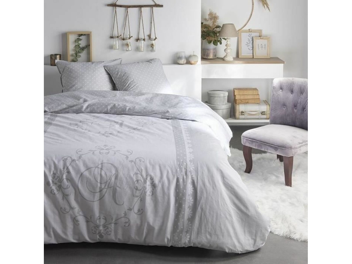 Conjunto de capa de edredom TODAY Dream (Branco - Floral)