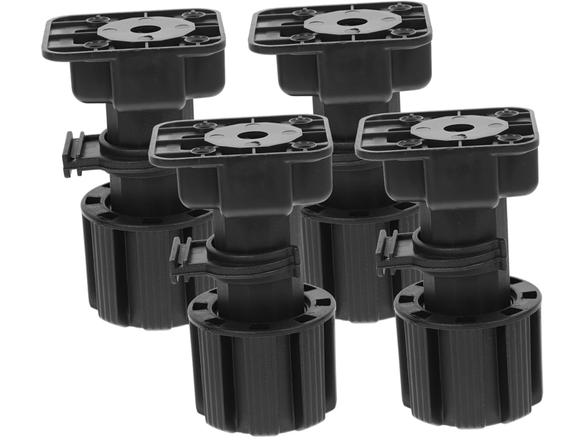 Villcase Conjunto De 4 Pés Suporte Ajustáveis Para Armários, Pés De Móveis Resistentes Para Cozinha E Banheiro