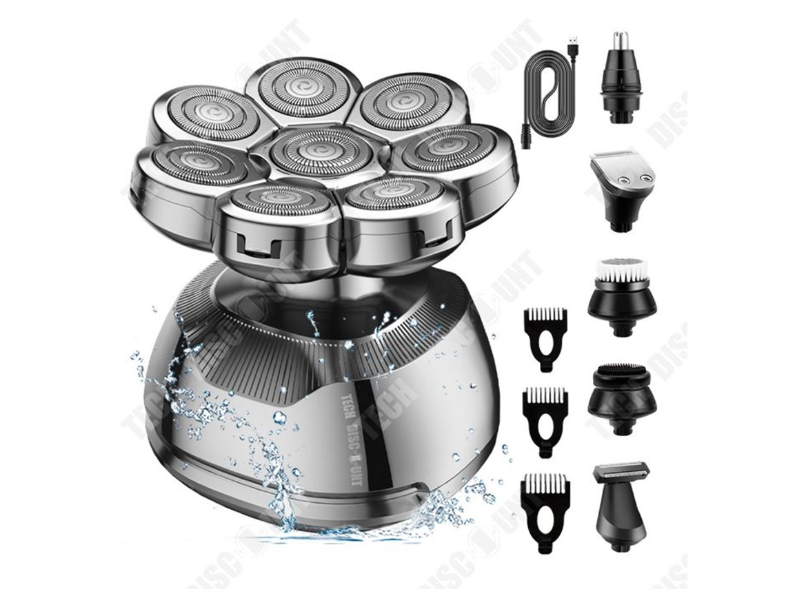 Barbeador elétrico à prova dágua de 8 lâminas multifuncional masculino para nariz careca Cabelo Conjunto cortador INNOVTEC