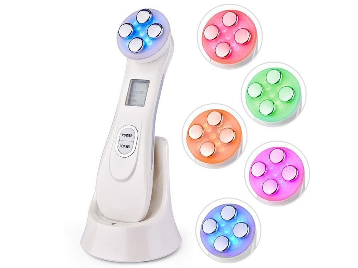 Massajador Facial Máquina De Clareamento Facial Para Mulheres Máquina De Beleza Facial 5 Em 1 Dispositivo De Luz Multifuncional Facialbranco Yunzii