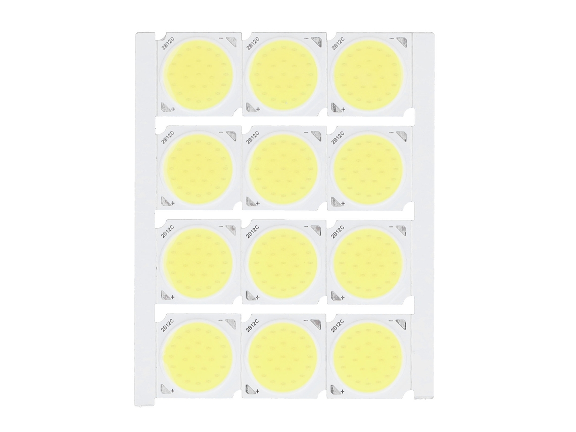 2026 12 Peças Fonte de Luz Cob Chip Led de Alta Potência Redondo 12w 36 41v 1080lm para Iluminação Interior Diy Luz Branca