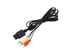 Cabo AV Composto RCA para N64 e Gamecube com Áudio e Vídeo