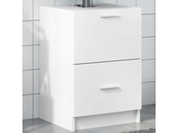 Vidaxl Armário De Lavatório 40x37x59 Cm Derivados De Madeira Branco