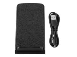 Carregador Sem Fio Carregador Sem Fio Vertical de Couro para Telefones Móveis EOOCOO (carregamento Rápido de 10w, Bobinas Duas)