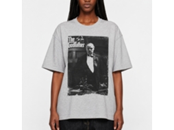 Rockinstone Godfather The Don Again Heather Gray Adult T-shirt Size:l