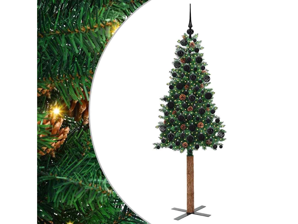 Conjunto 1 Árvore De Natal Vidaxl Verde Pvc (180 Cm)