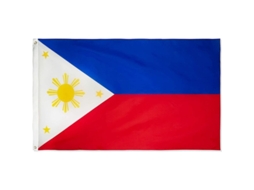 Bandeira Filipinas 3x5 Pés Poliéster 2 Unidades Nova Line S/MARCA