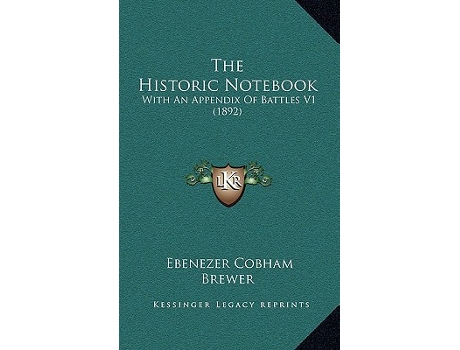 Livro HISTORIC NOTEBOOK de Ebenezer Cobham Brewer (Inglês)
