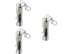 Conjunto De 3 Mini Lanternas Led Recarregáveis E Ajustáveis Para