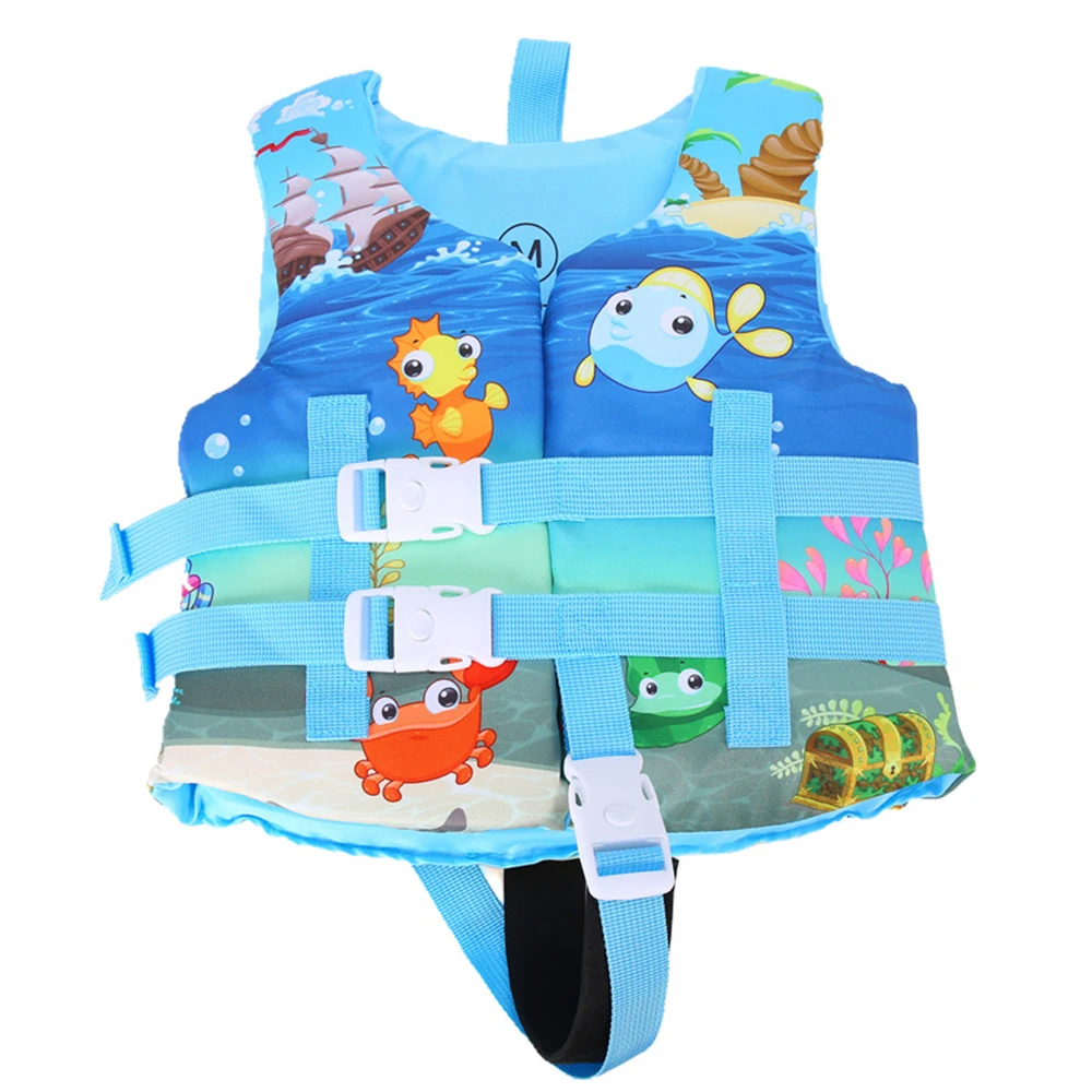 Colete Flutuante Infantil Colete Salva-vidas Com Fivelas Ajustáveis Para Crianças De 1 A 2 Anos (azul - S) Spqment