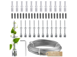 Suporte Para Plantas Trepadeiras, Kit De Suspensão Em Aço Inoxidável, Design Durável, Bege
