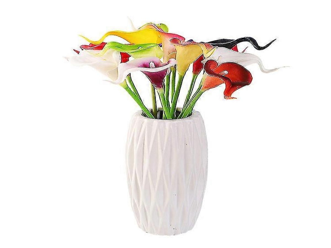 Lírios Artificiais - 10 Peças - Laranja, Espuma/látex, 34 Cm - Aspeto Realista - Para Interiores E Casamentos | Lurelia