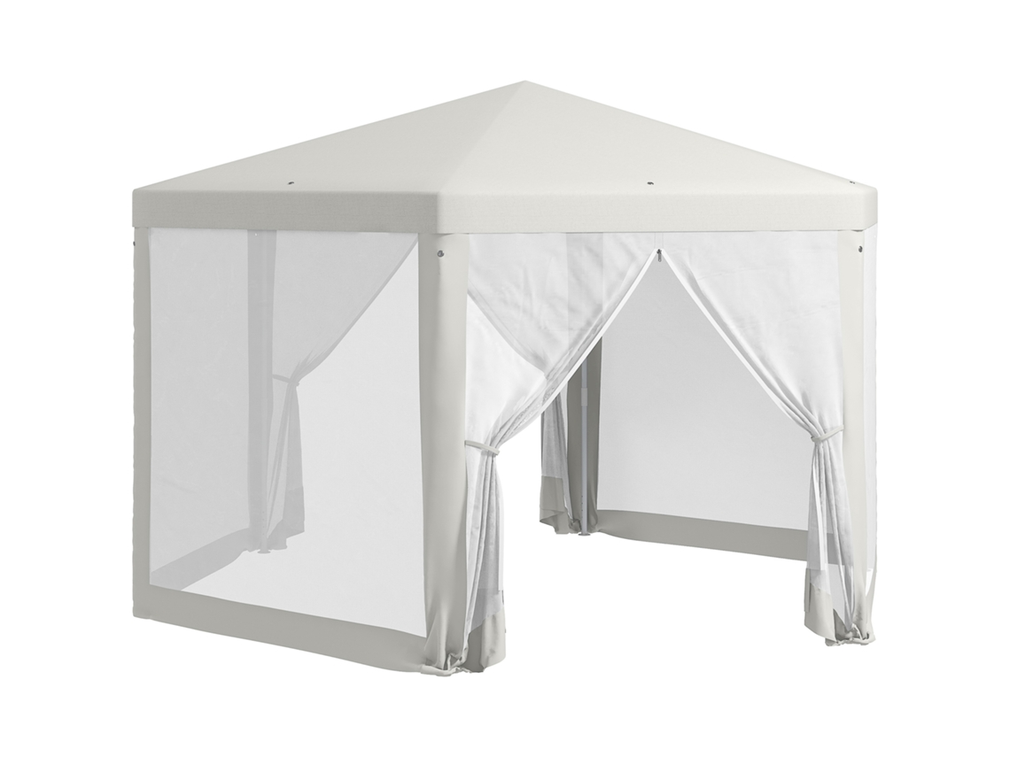 Pavilhão de Jardim Hexagonal ESSÊNCIACASA (creme)