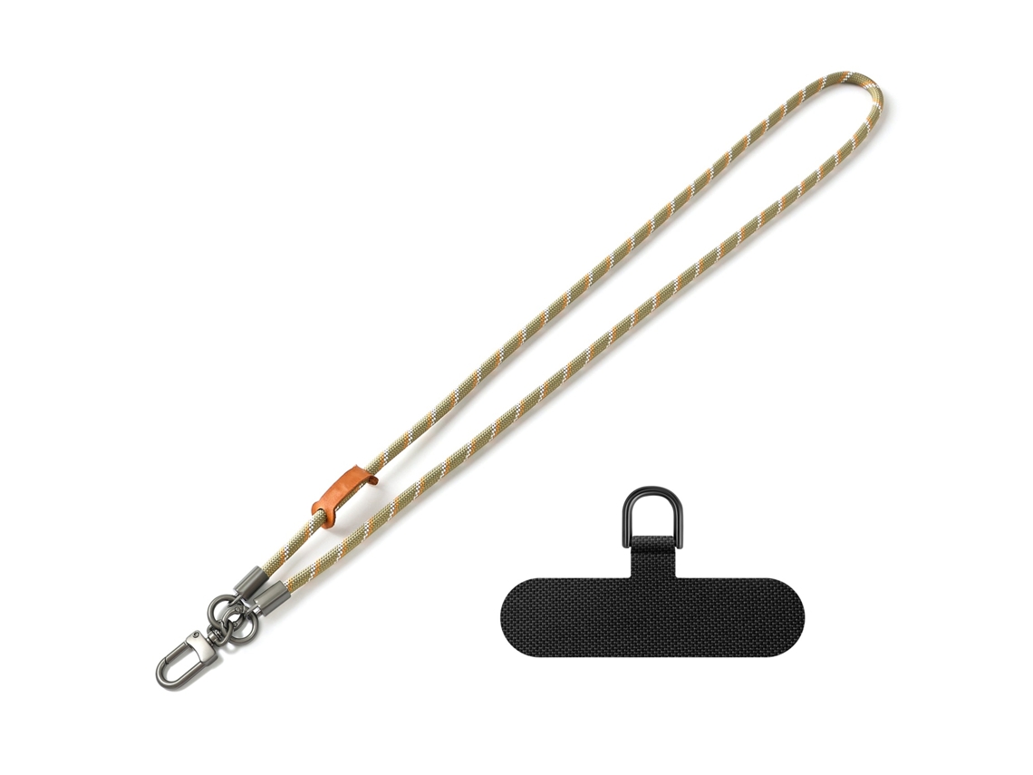 Lurelia Cordão Para Telemóvel Ajustável Transversal Com Fivela Metálica 8 Mm 120 Cm Anti-perda