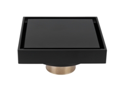 Ralo de Cobre Preto 10x10cm Tela Anti entupimento para Banheiro Cozinha Varanda com S/MARCA