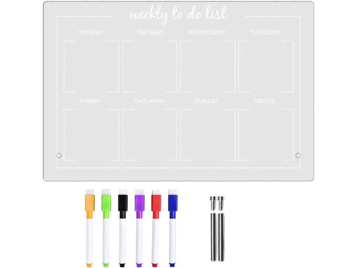 Tableau Mémo Em Acrílico Transparente 1 Conjunto, Para Escritório