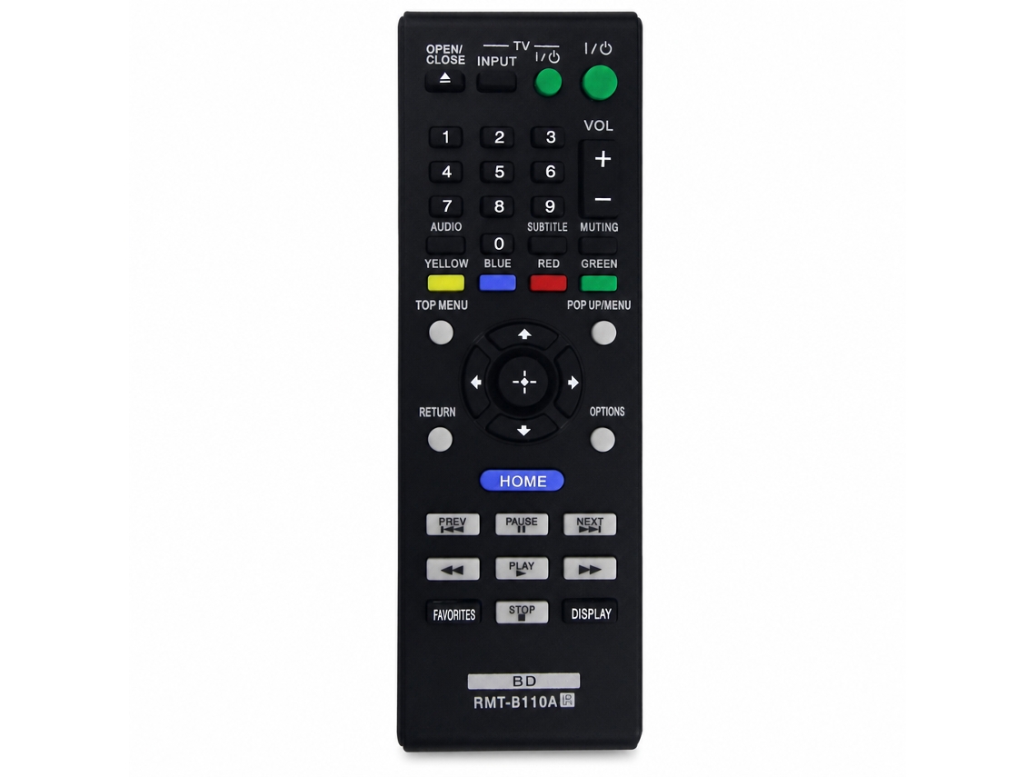 Comando À Distância De Substituição Compatível Com Leitor Blu-ray Sony Rmt-b110a_dae