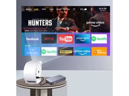 Miniproyector Projestar Snails 4k Compatible Con 400 Ansi, Android 11, Wifi 6, Bluetooth 5.2, Pantalla Giratoria De 350" (270°)